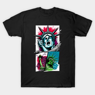 Statue of Liberty Comics T-Shirt